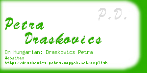 petra draskovics business card